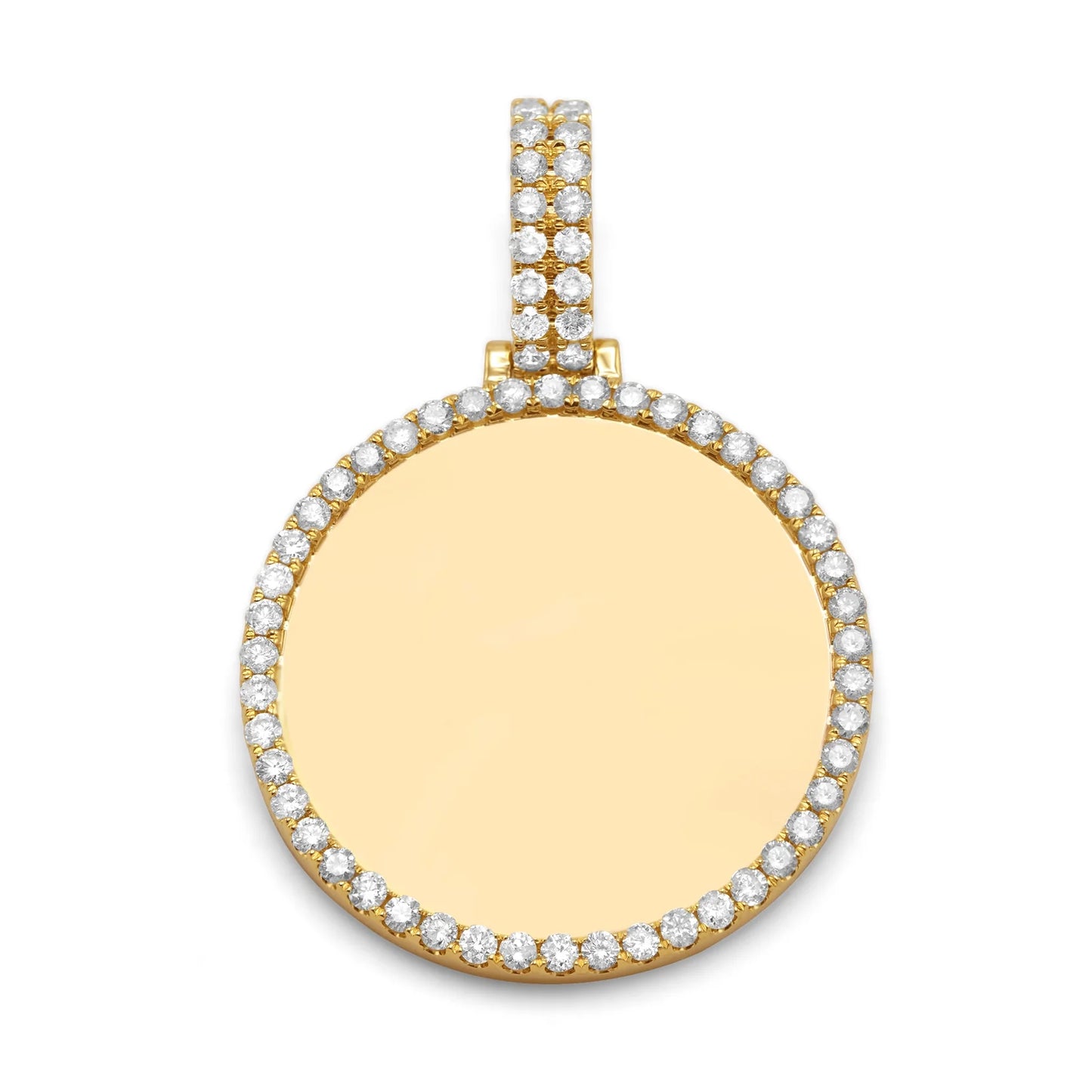 10K/14K Gold & Diamond Custom Picture Pendant 0.45-3.25ctw