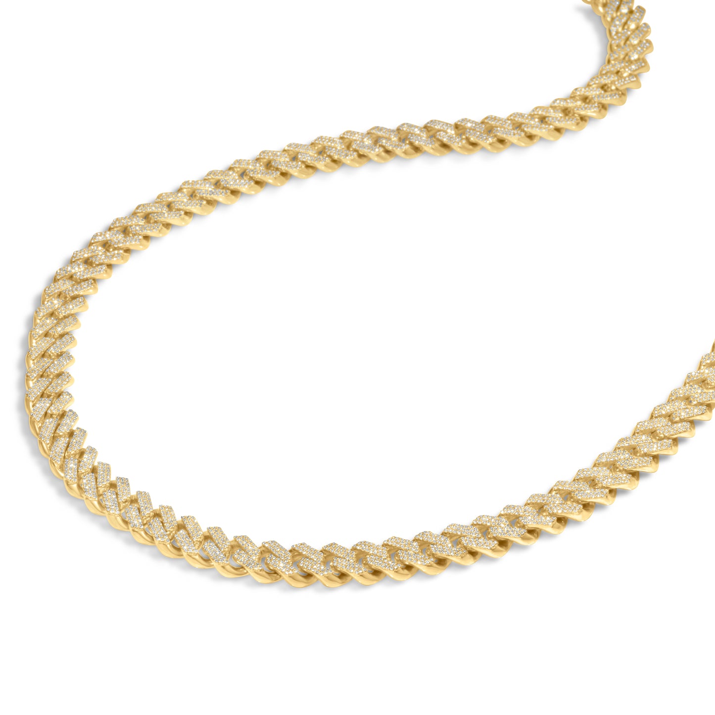 10K Diamond Chain, Miami Prong Cuban Link 9.75mm 6.81 CTW