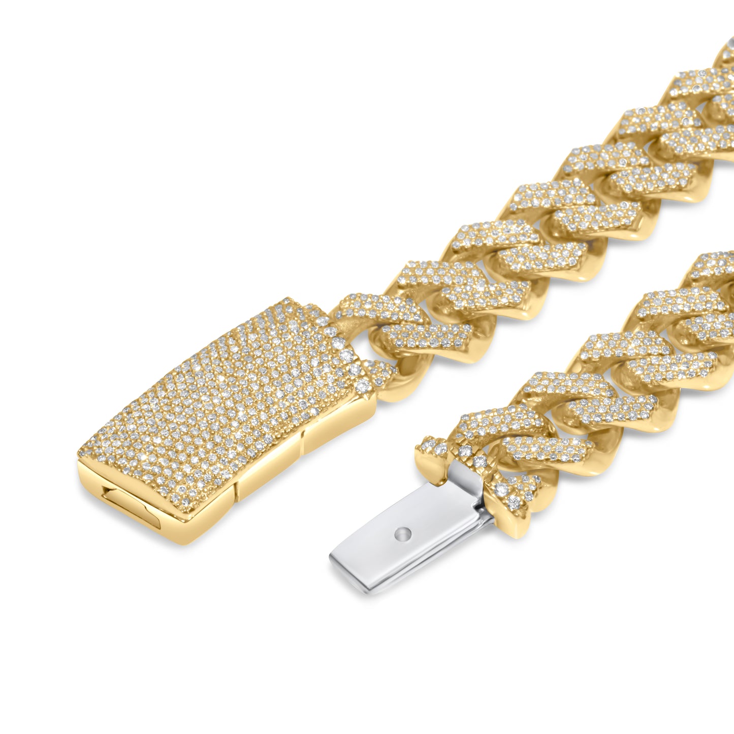 10K Diamond Chain, Miami Prong Cuban Link 9.75mm 6.81 CTW