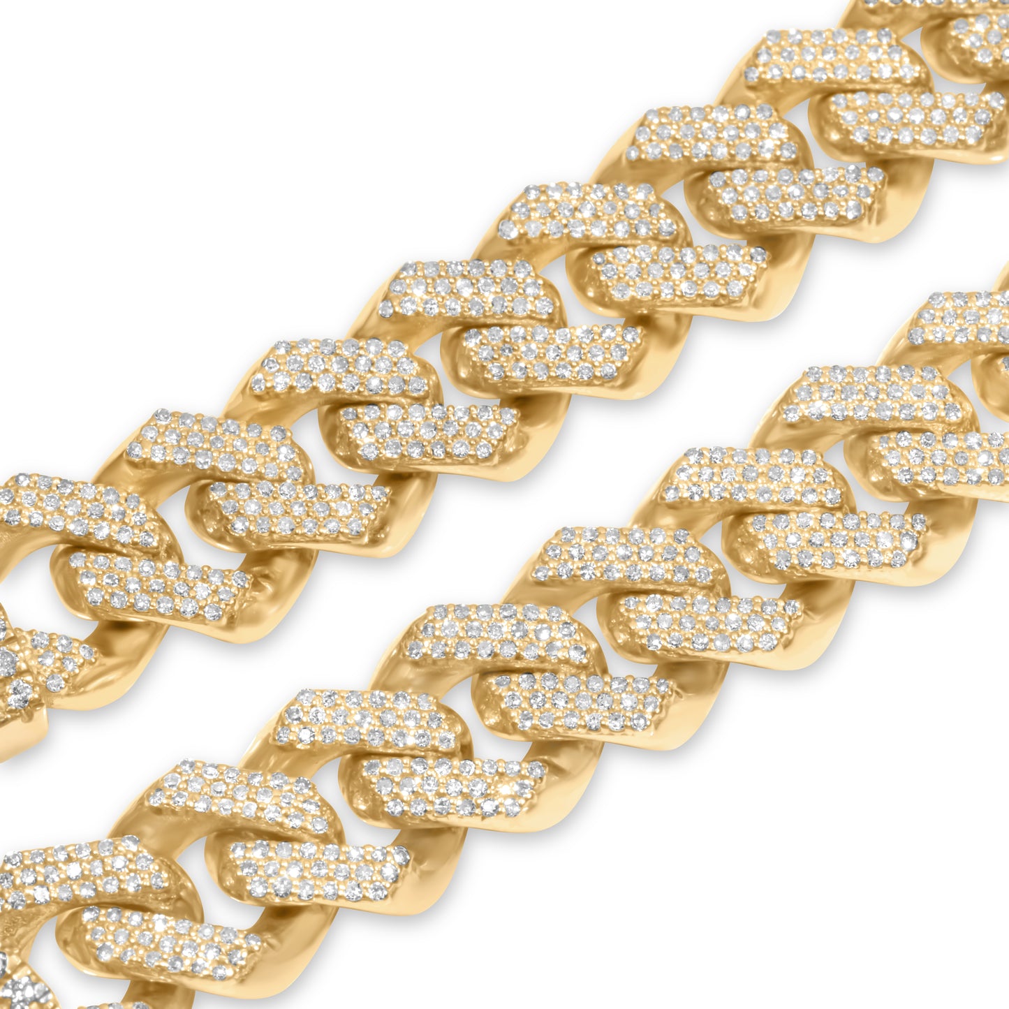 10K Diamond Chain, Miami Prong Cuban Link 9.75mm 6.81 CTW