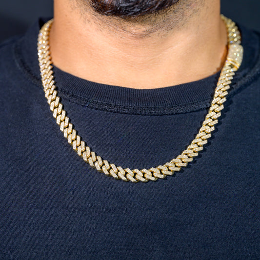 10K Diamond Chain, Miami Prong Cuban Link 9.75mm 6.81 CTW