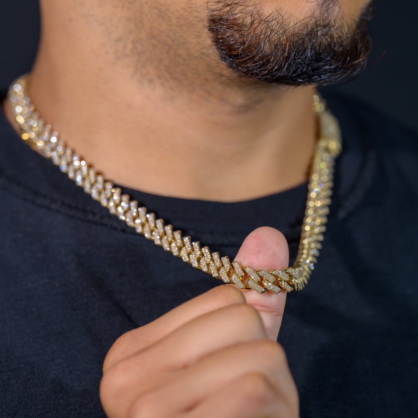 10K Diamond Chain, Miami Prong Cuban Link 9.75mm 6.81 CTW