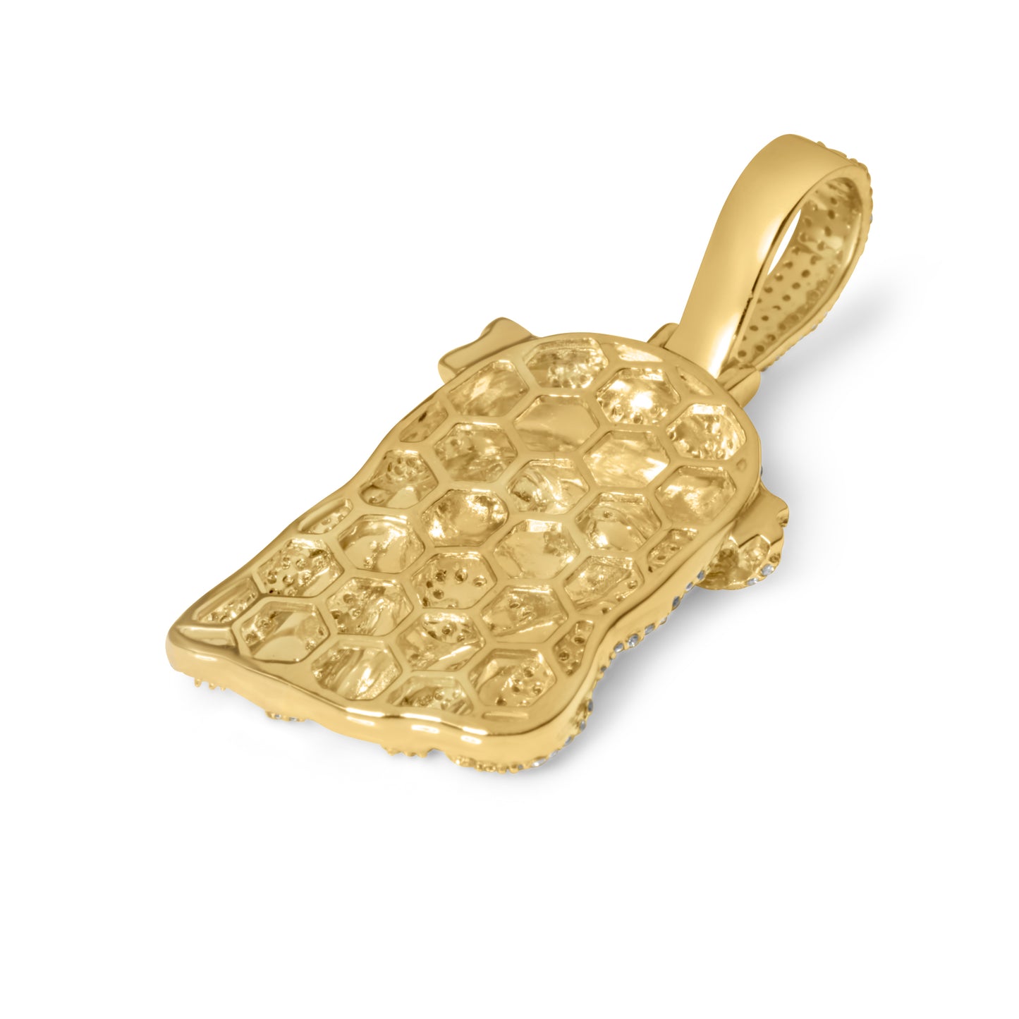 10k Yellow Gold Diamond Jesus Head Pendant 1.97 ctw