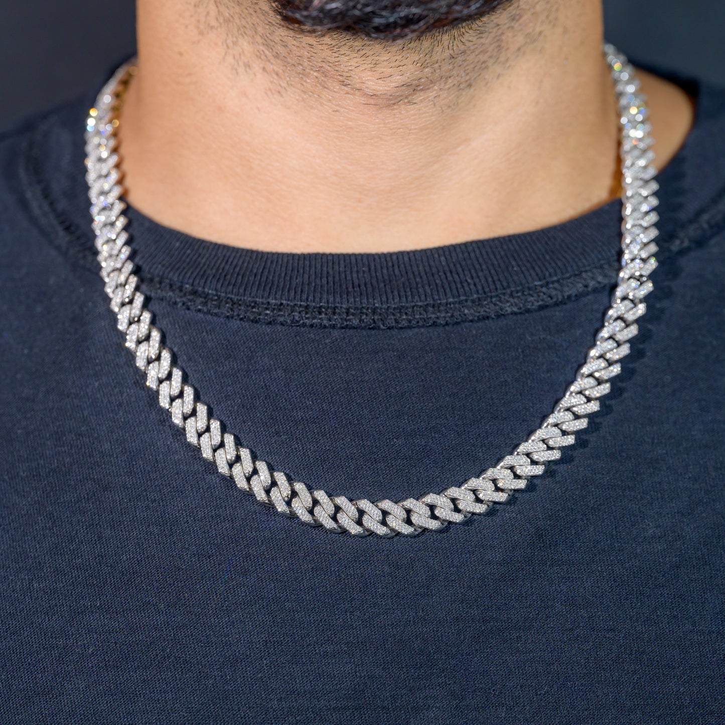 10K Diamond Chain, Miami Prong Cuban Link 9.75mm 6.81 CTW