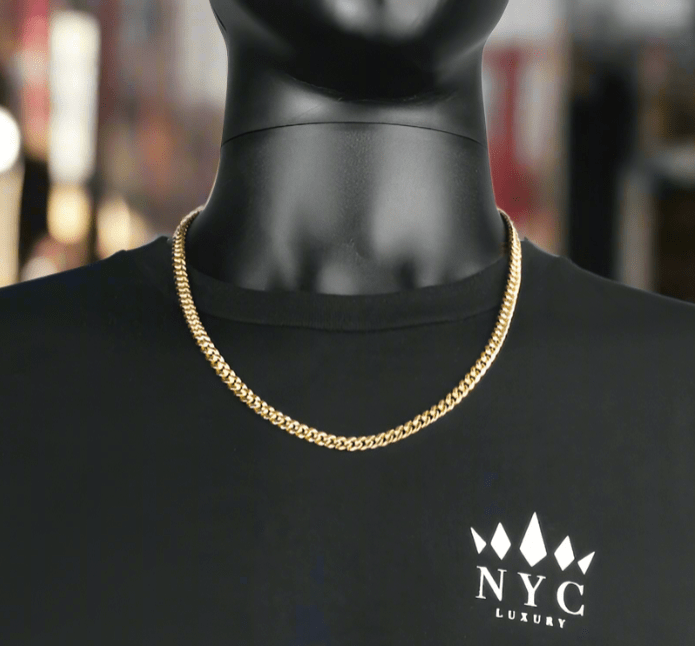 10k-14k Gold Miami Cuban Link Chain - Solid (3-7mm)