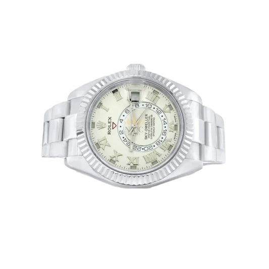 Rolex Sky-Dweller 42mm, 18K White Gold, Silver Roman Dial, 18k White Gold Oyster Bracelet Ref. 326939