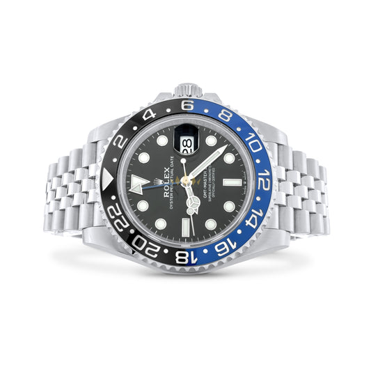 Rolex GMT-Master II 40mm Watch, Stainless Steel & 18K White Gold Jubilee Bracelet, Blue and Black Dial "Batgirl"  Ref. 126710BLNR