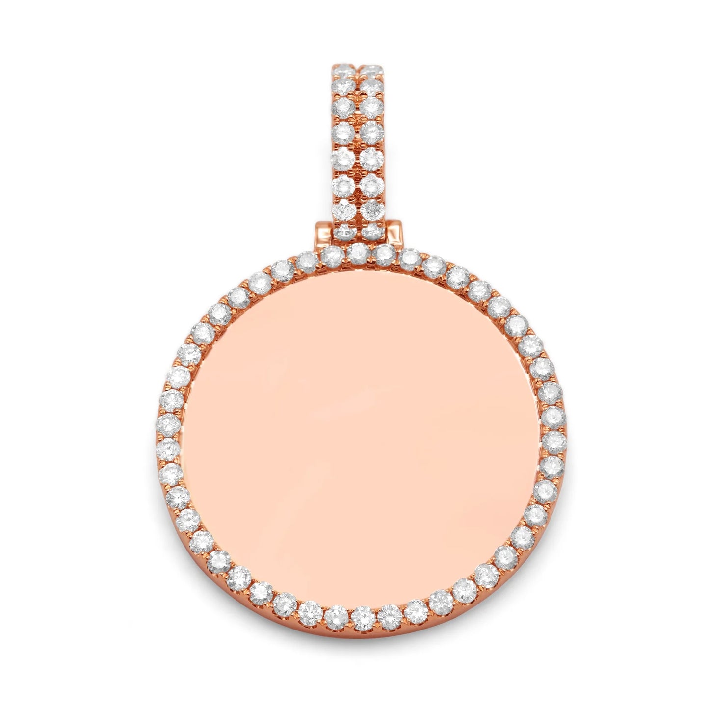 10K/14K Gold & Diamond Custom Picture Pendant 0.45-3.25ctw
