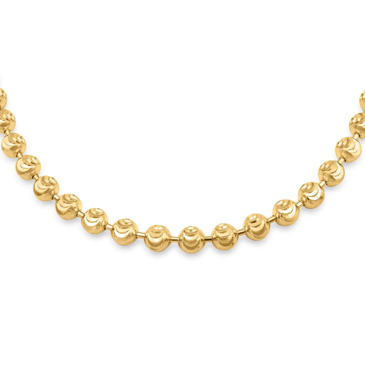 14k Solid Gold Ball Bead Chain 2-4mm