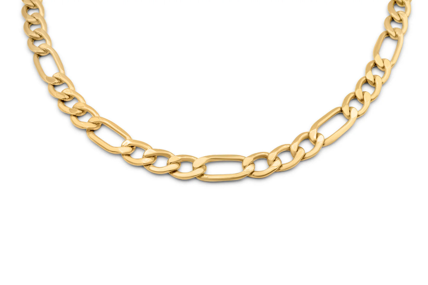 10k Gold Hollow Figaro Chain 2.5-6mm