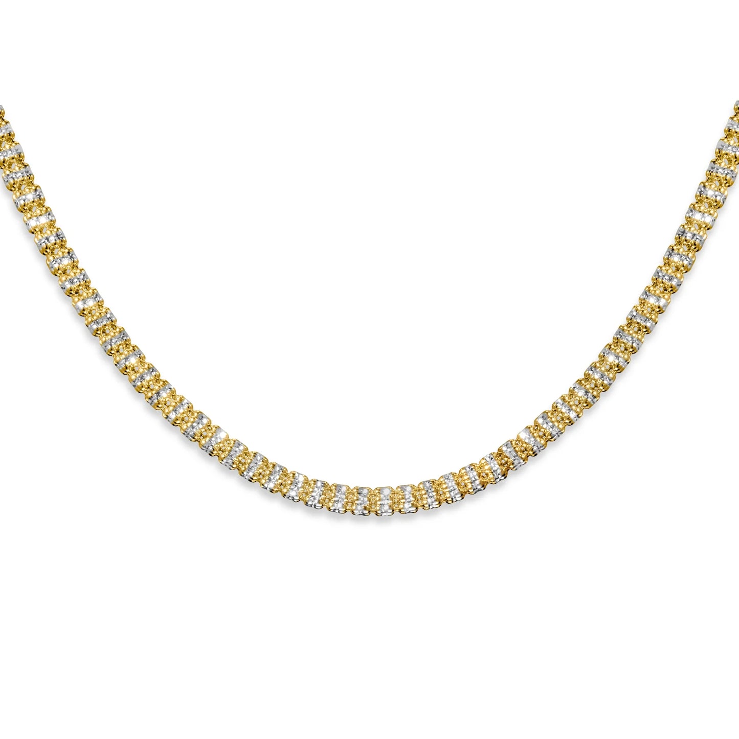 14K Ice Link Chain 2.5-4.5mm