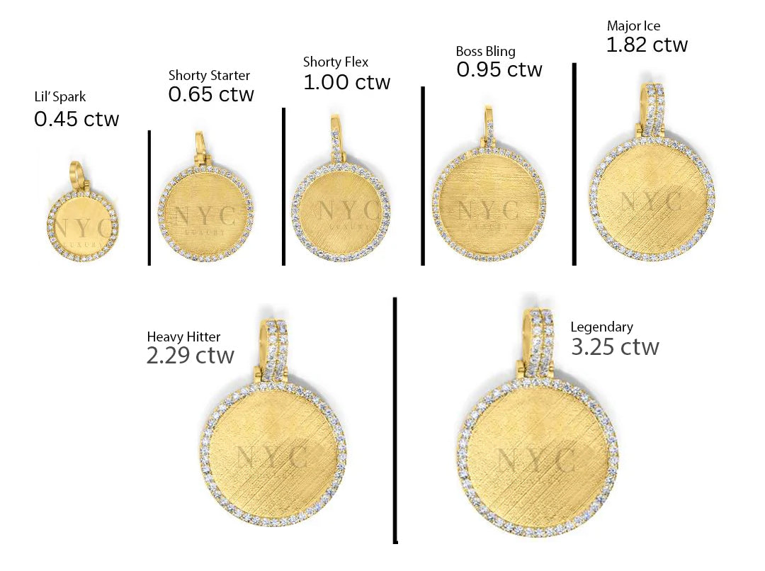 10K/14K Gold & Diamond Custom Picture Pendant 0.45-3.25ctw