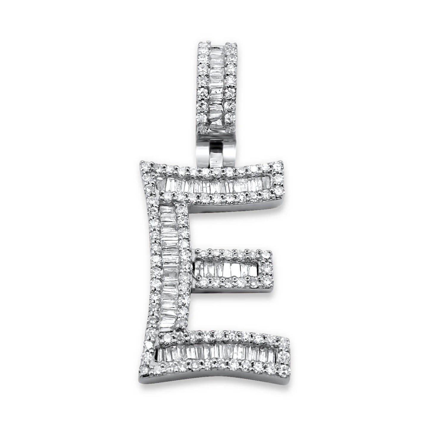 14K Gold Letter Pendant w/0.68ctw Diamonds