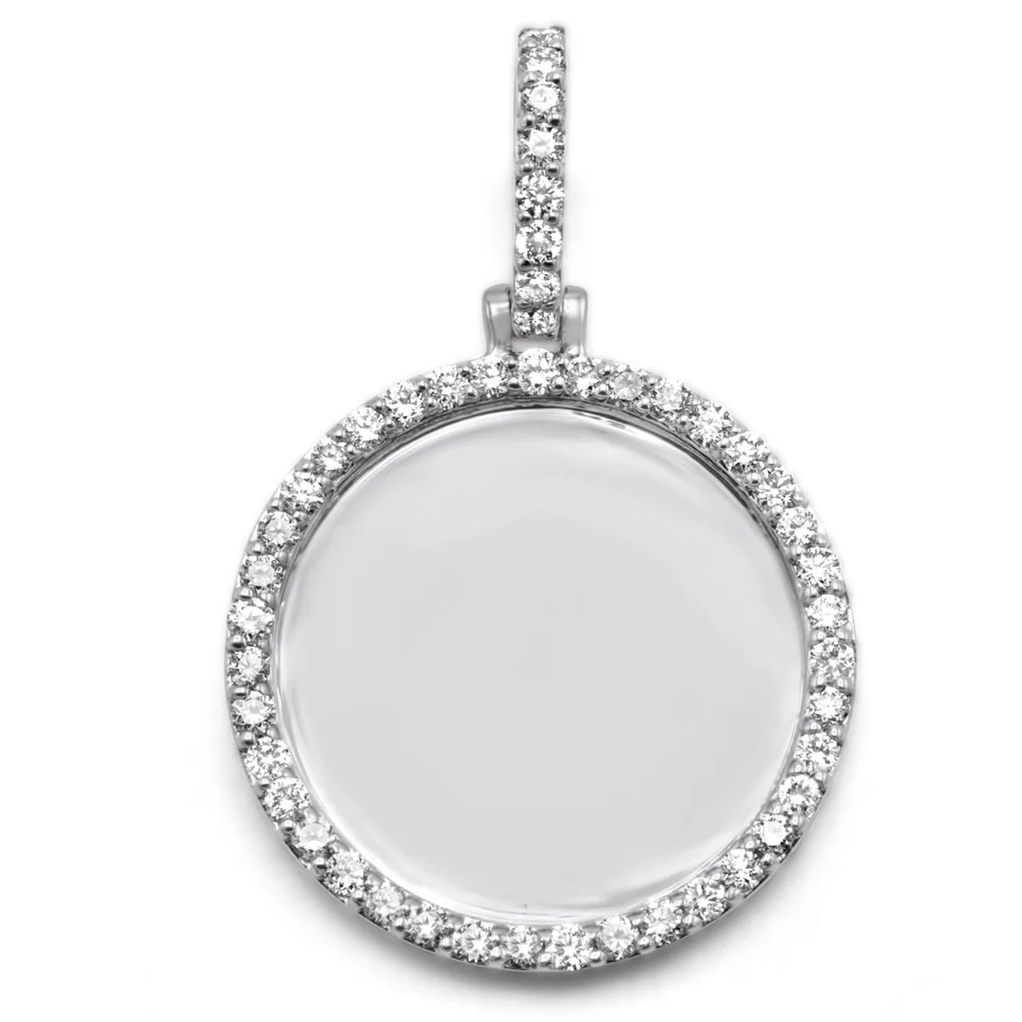 10K/14K Gold & Diamond Custom Picture Pendant 0.45-3.25ctw