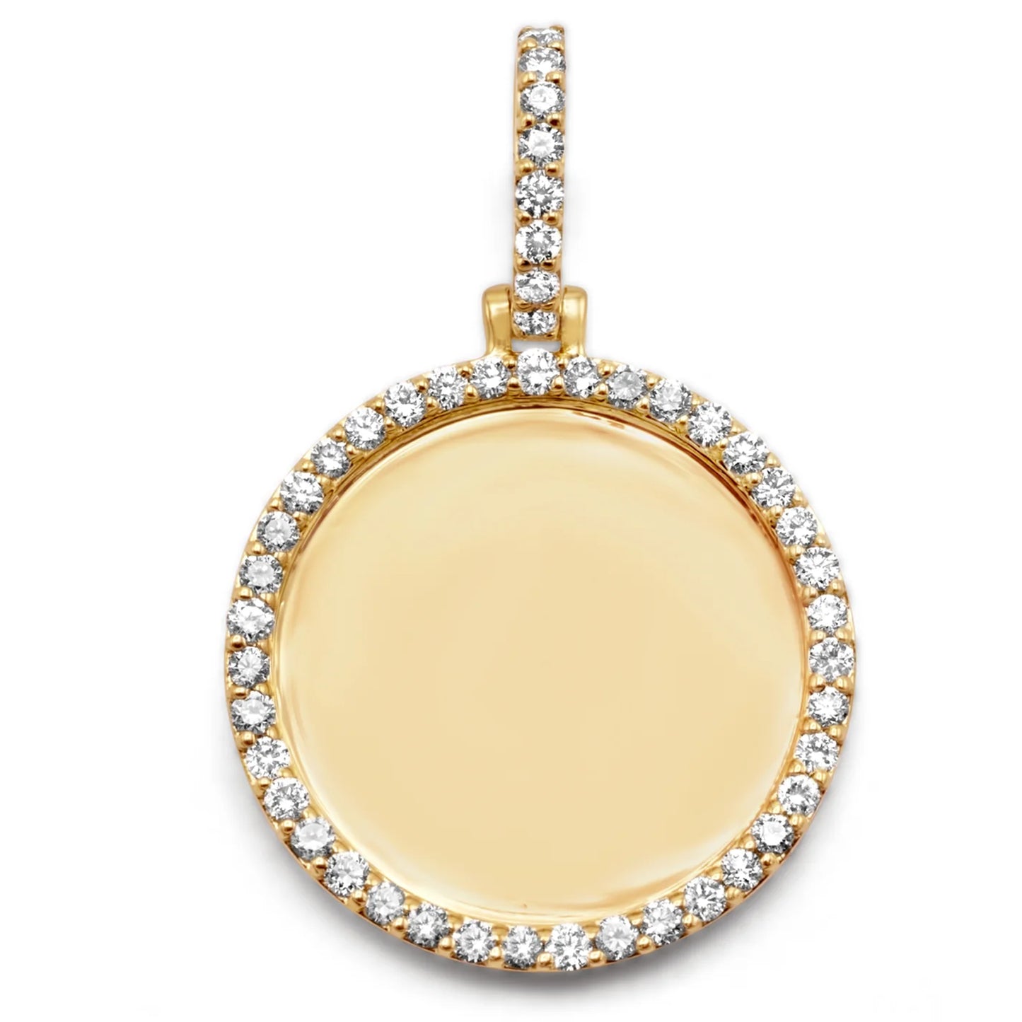 10K/14K Gold & Diamond Custom Picture Pendant 0.45-3.25ctw