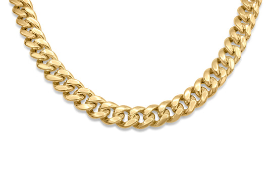 10K Hollow Gold Cuban Chain 7.5mm