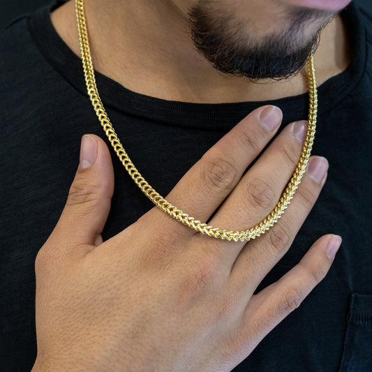 10k/14k Gold Hollow Franco Chain 2-4.5mm
