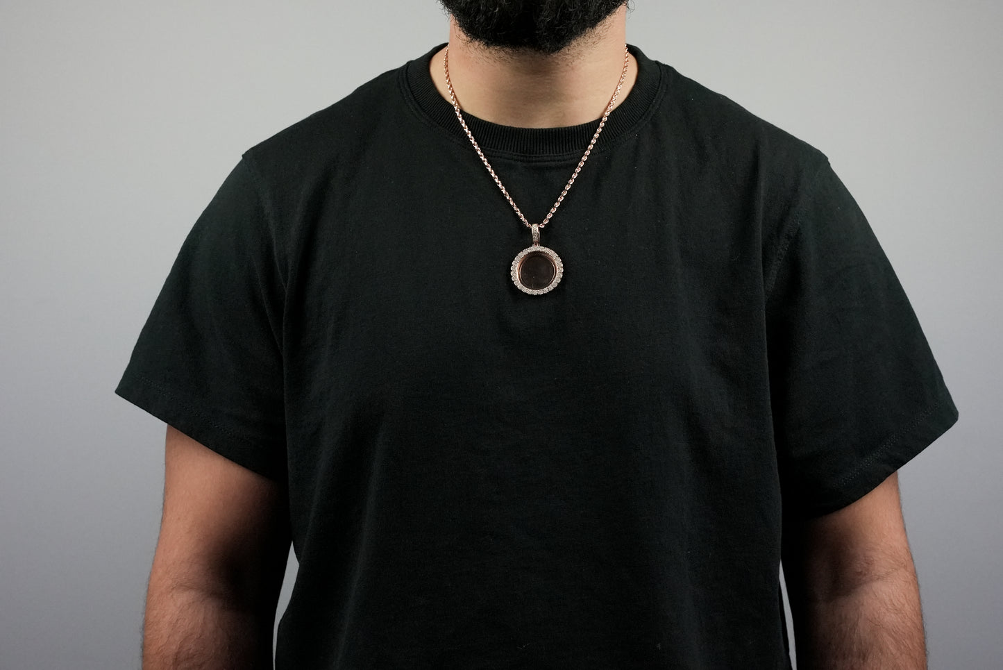 10k/14k Gold Custom Diamond Cluster Picture Pendant 2.26ctw-4.2ctw