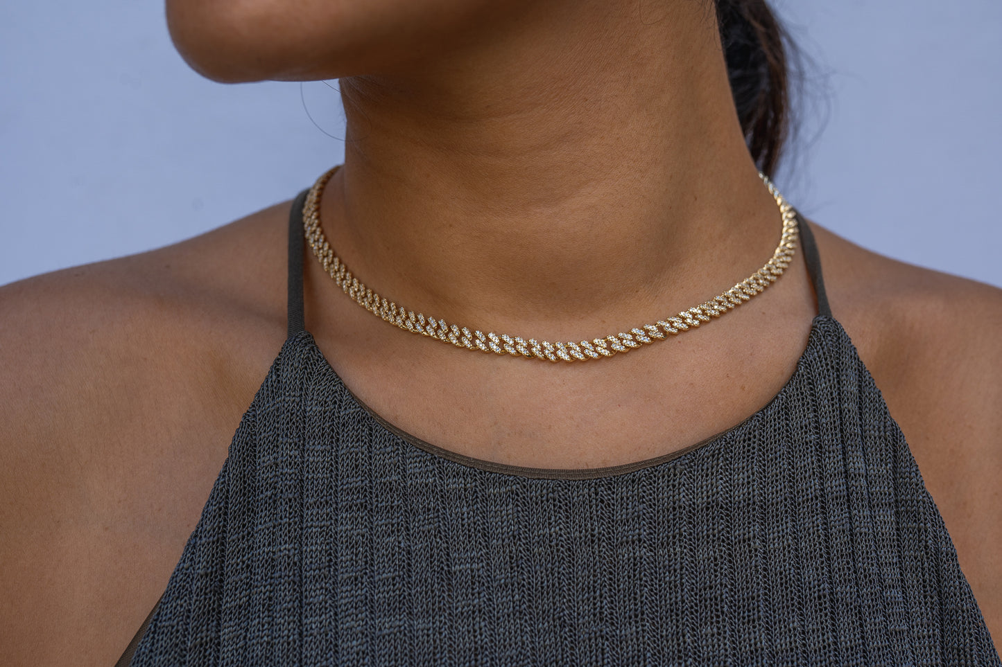 10K Yellow Gold Diamond Chain Miami Cuban Link 6mm 3.65 ctw (Single-row Diamonds)