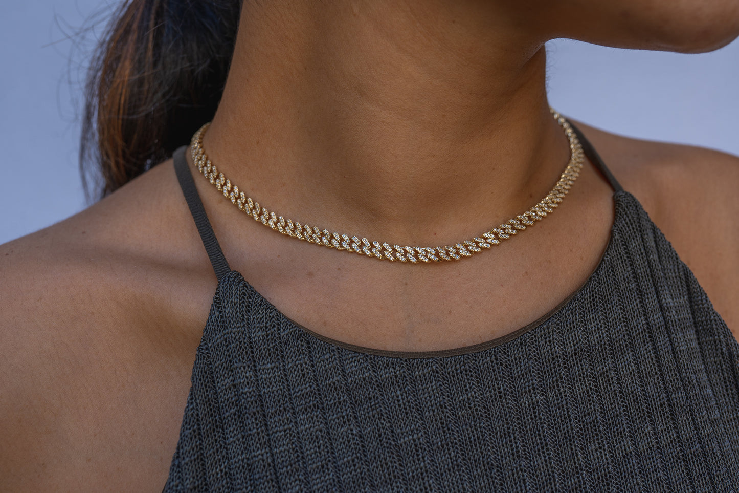 10K Yellow Gold Diamond Chain Miami Cuban Link 6mm 3.65 ctw (Single-row Diamonds)