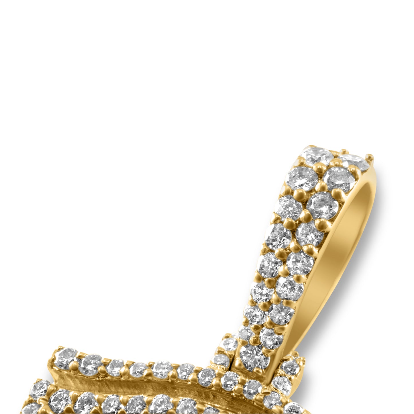 14k Eye of Horus Ankh Diamond Pendant 0.64 ctw