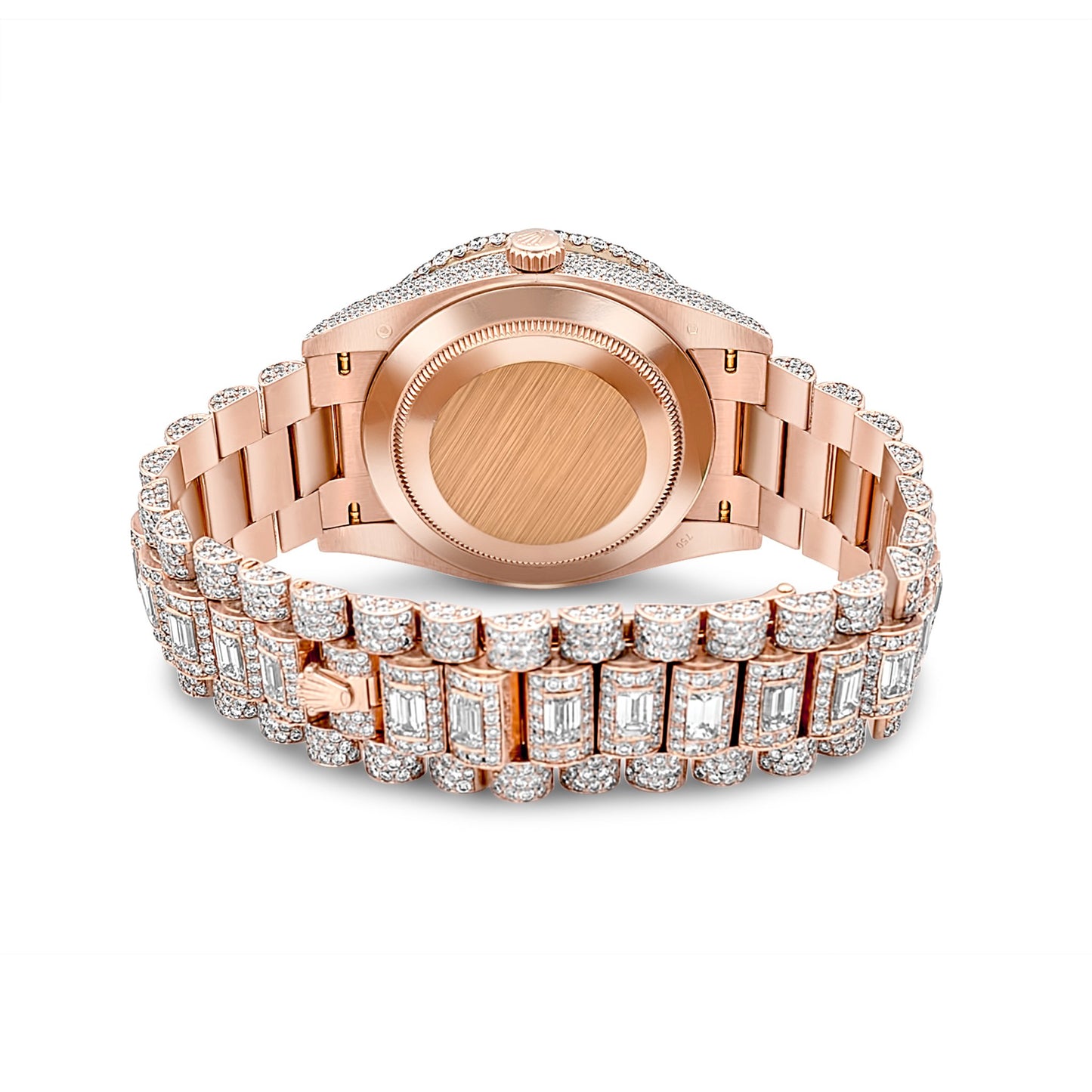 Rolex Day-Date II 41mm Rose Gold Baguette 42.15ctw Ref. 218235