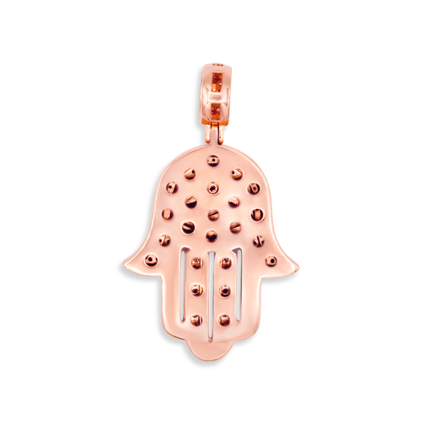 14k Solid Gold Diamond Hamsa 2.90ctw