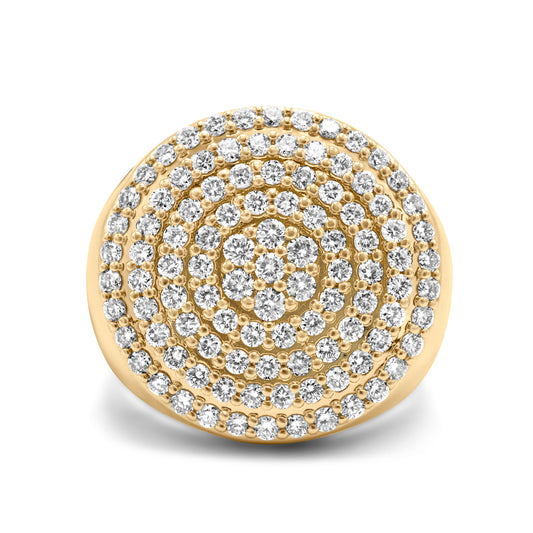 10k Yellow Gold Pinky Diamond Ring 1.83ctw
