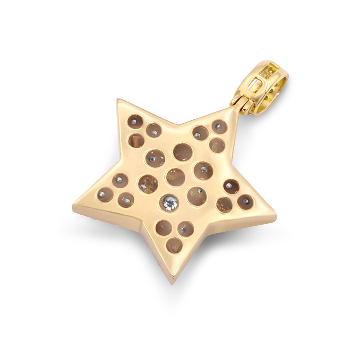 14k Diamond Star Pendant 2.90ctw