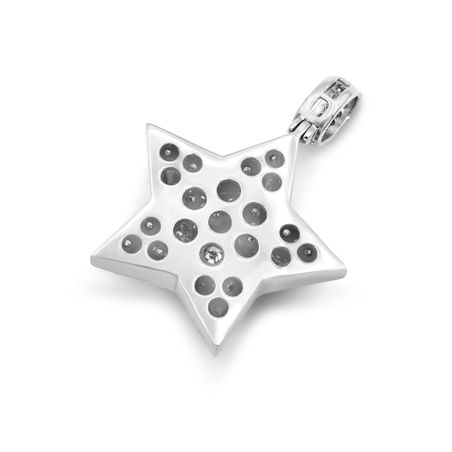 14k Diamond Star Pendant 2.90ctw