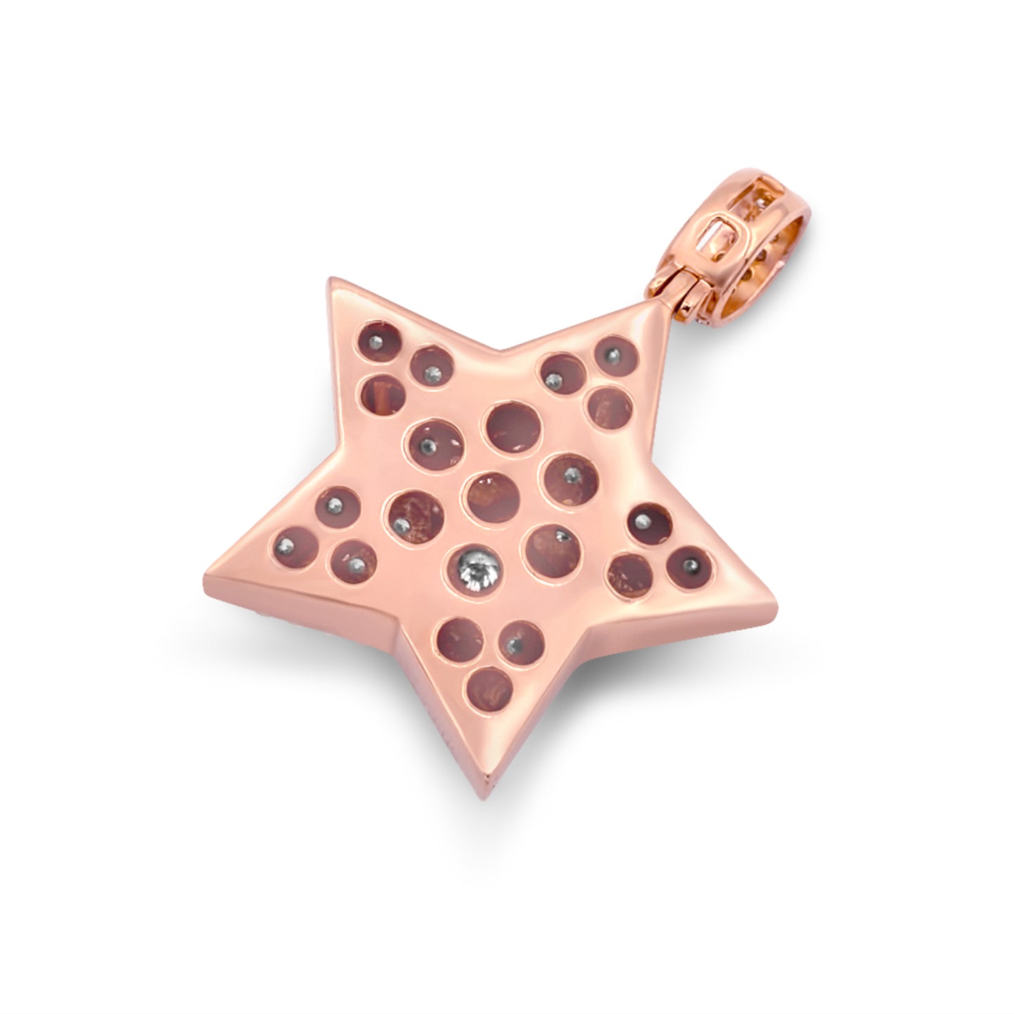14k Diamond Star Pendant 2.90ctw