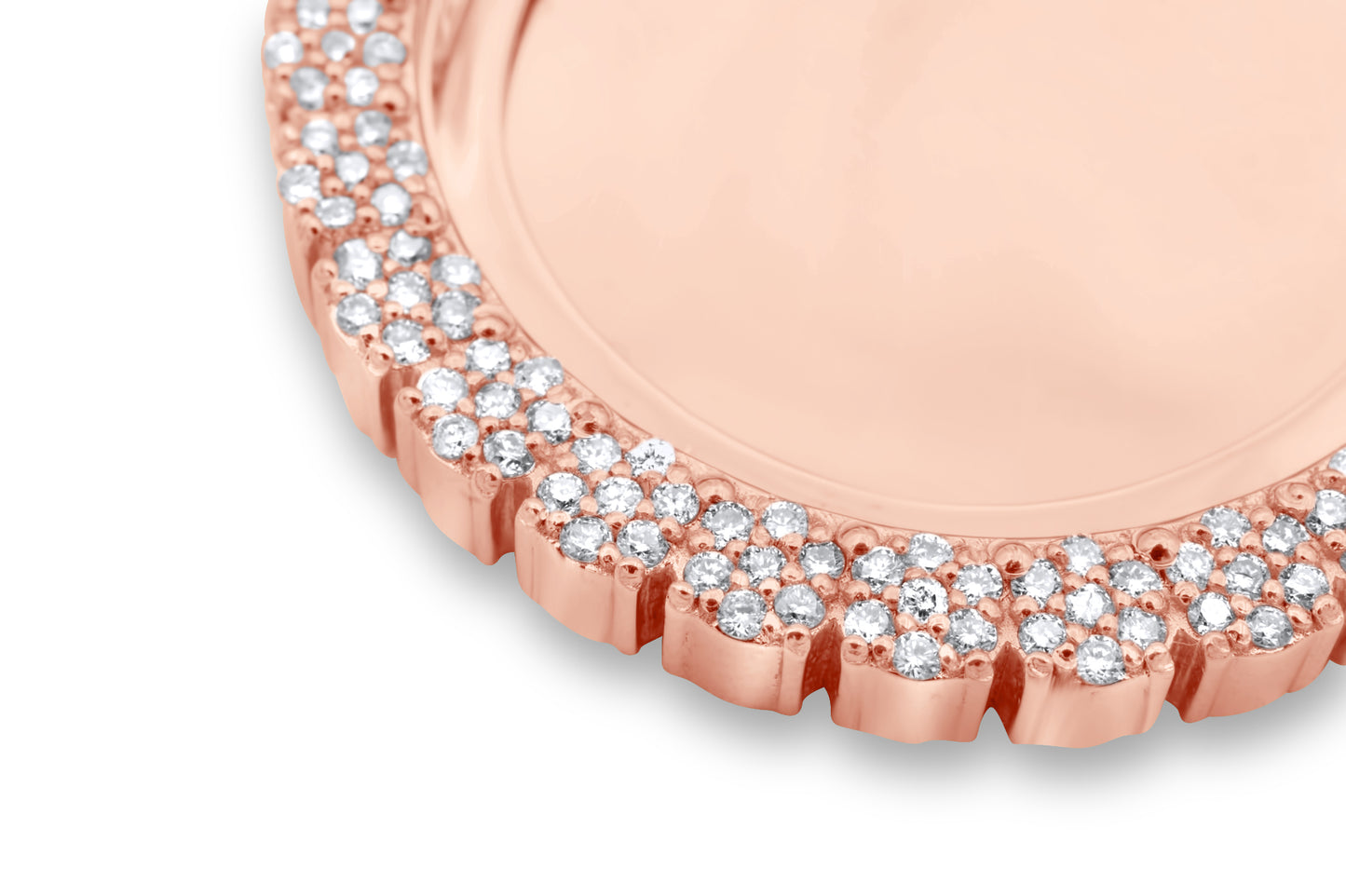 10k/14k Gold Custom Diamond Cluster Picture Pendant 2.26ctw-4.2ctw