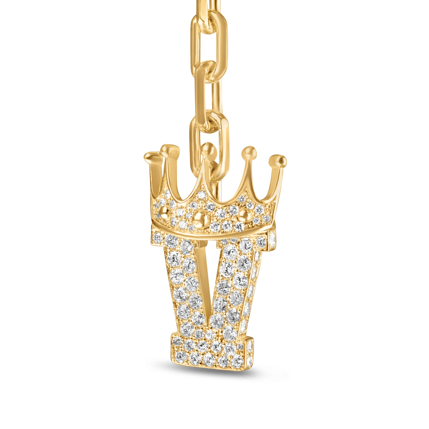 14K Yellow Gold Diamond Customizable Dangle Earring 2.00 CTW