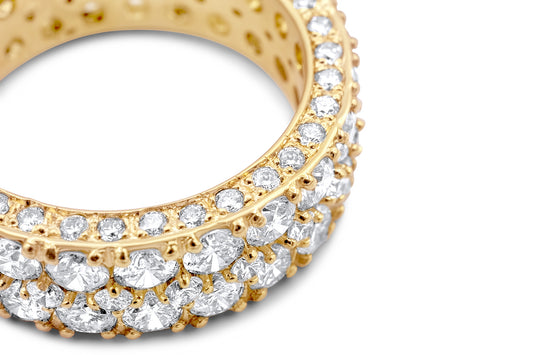 14k Solid Gold Diamond Wedding Band 6.85ctw