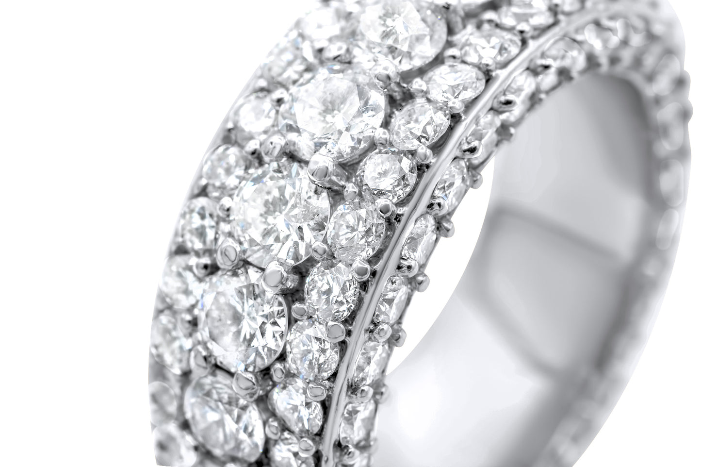 14k Solid Gold Diamond Eternity Band 9.86ctw