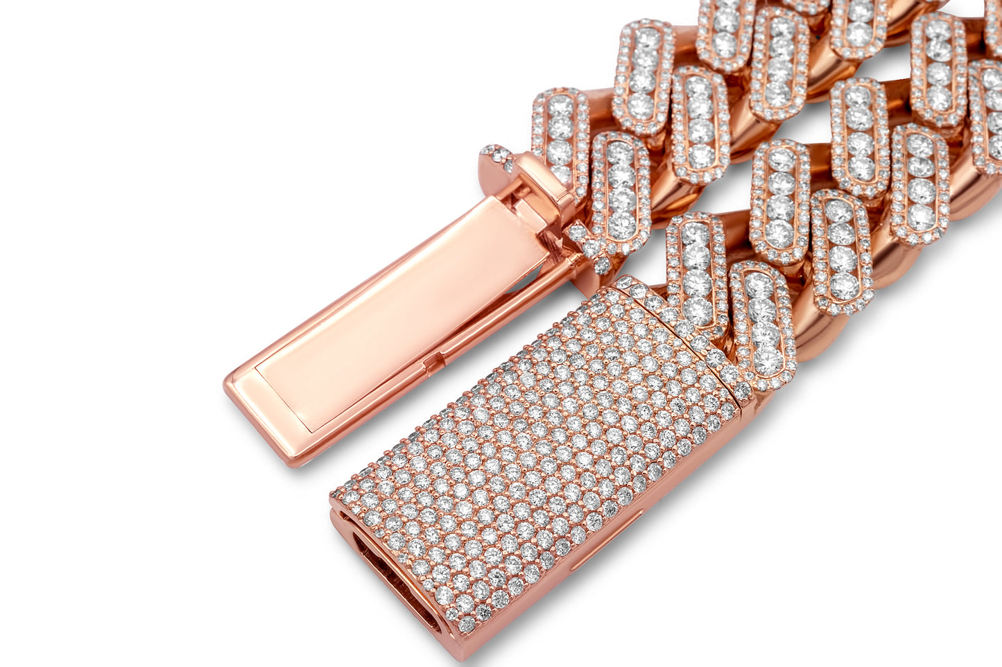 14k Diamond Chain, Miami Cuban Link 19.16mm 48.50 ctw