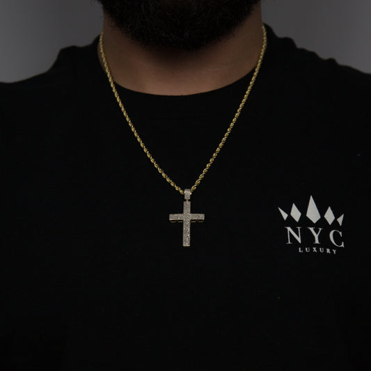 14k Diamond Cross 0.62ctw