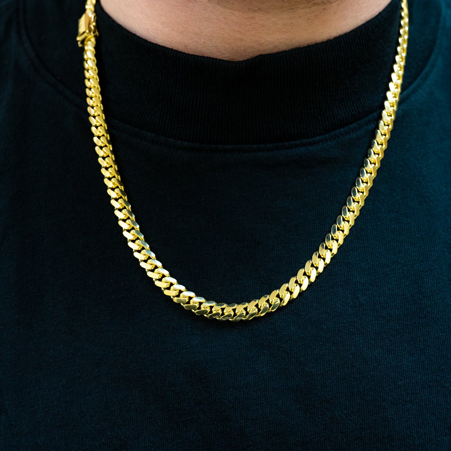 10k-14k Gold Miami Cuban Link Chain - Solid (3-7mm)