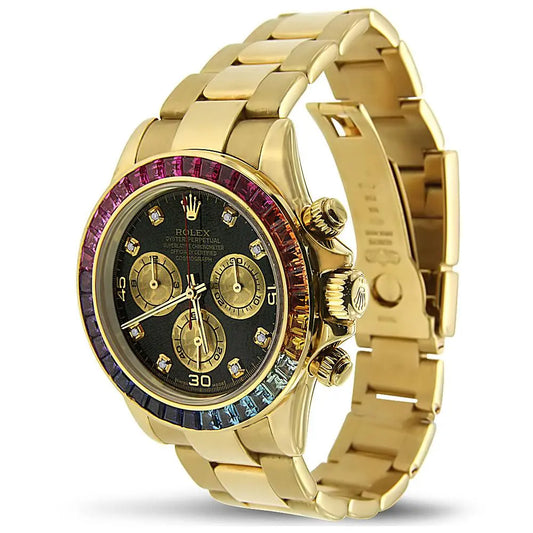 Rolex Daytona Yellow Gold, Custom Rainbow Dial Ref. 116508