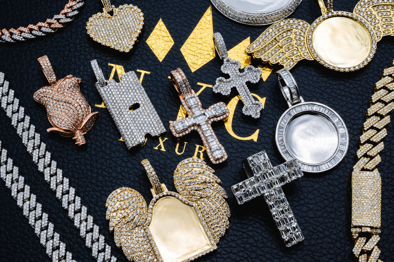 Diamond Pendants, Diamond Cross, Picture Pendant