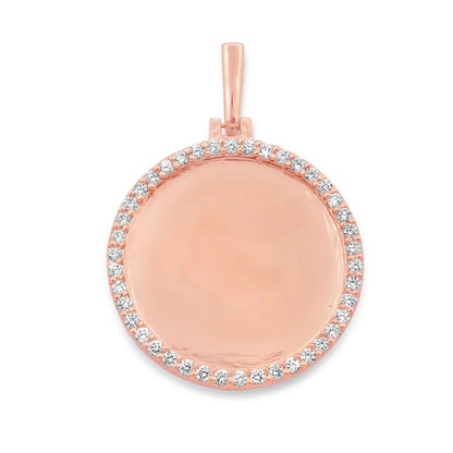 10K/14K Gold & Diamond Custom Picture Pendant 0.45-3.25ctw