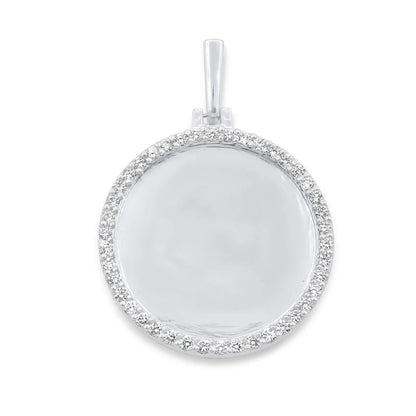 10K/14K Gold & Diamond Custom Picture Pendant 0.45-3.25ctw