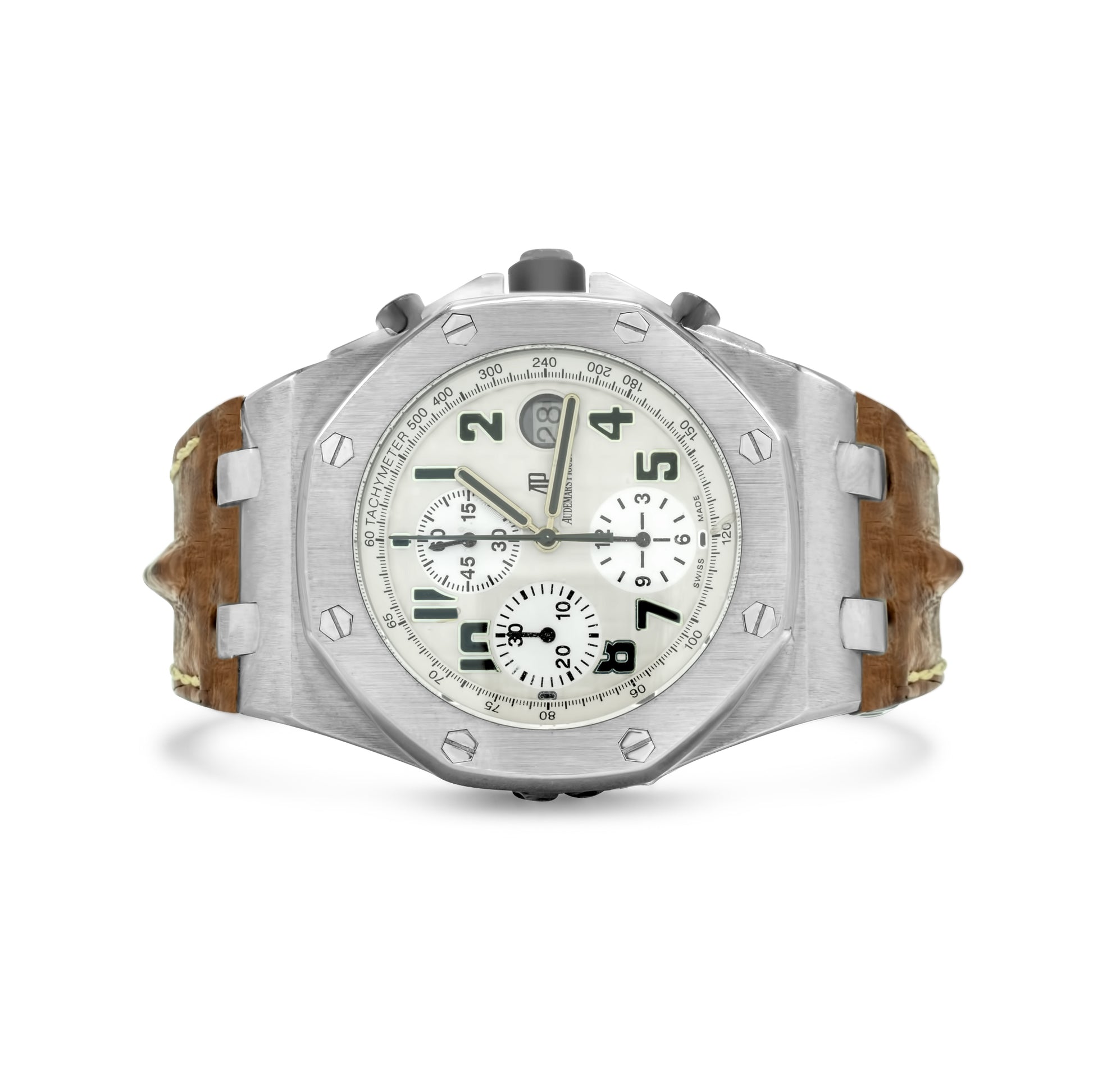 Audemars Piguet Royal Oak Offshore Stainless Steel "Safari" Chrono Steel 42mm (with 2006 papers) Ref. 26020ST.OO.D091CR.01