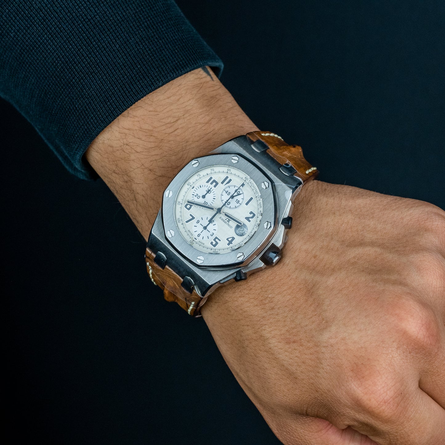 Audemars Piguet Royal Oak Offshore Stainless Steel "Safari" Chrono Steel 42mm (with 2006 papers) Ref. 26020ST.OO.D091CR.01