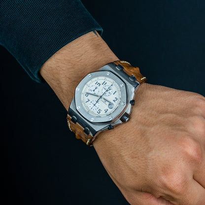 Audemars Piguet Royal Oak Offshore Stainless Steel "Safari" Chrono Steel 42mm (with 2006 papers) Ref. 26020ST.OO.D091CR.01