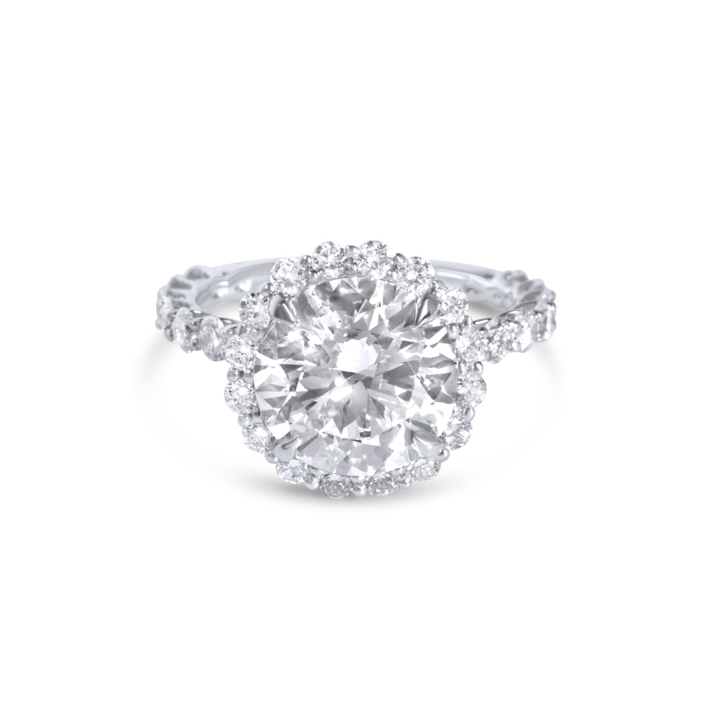 SM Flower Engagement Ring