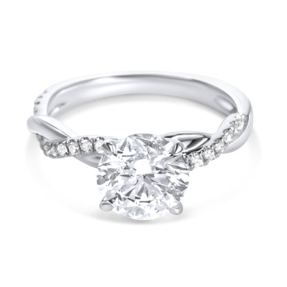 Twist Diamond Engagement ring