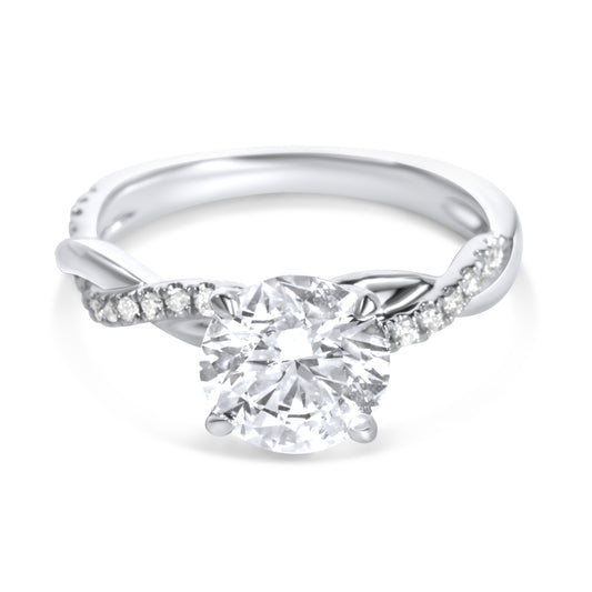 Twist Diamond Engagement ring