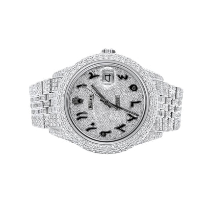 Diamond Rolex DateJust 36mm Stainless Steel 15.00 CTW