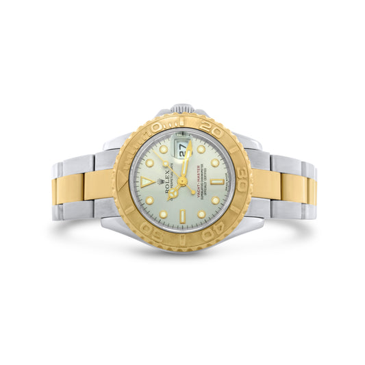 Rolex Yacht-Master Ladies 29mm Two-Tone Yellow Gold and Steel w. Slate Dial Ref. 16923